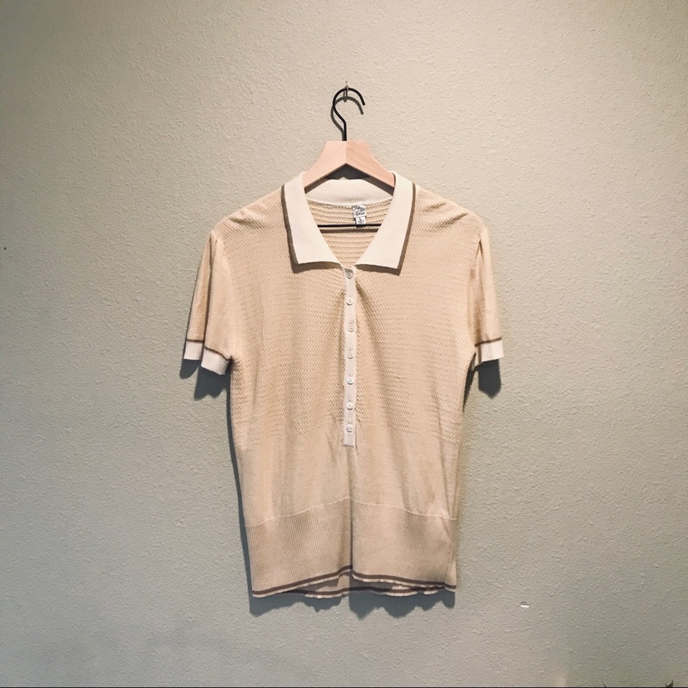 SAKS FIFTH AVENUE Cream Blouse